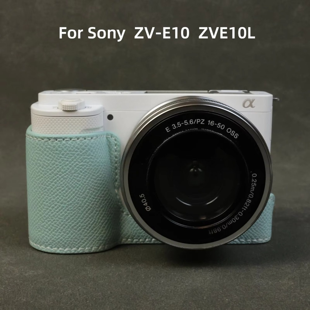 Sony Camera Zv-E10 - Étui de protection en cuir pour