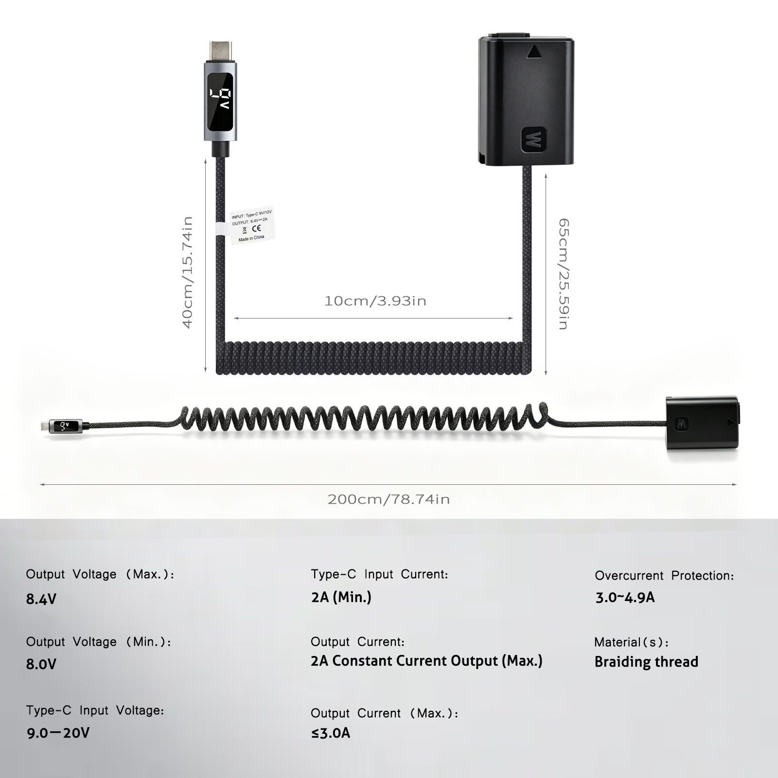 Adaptateur d'alimentation 9V N - Sony Camera Zv-E10 avis et prix
